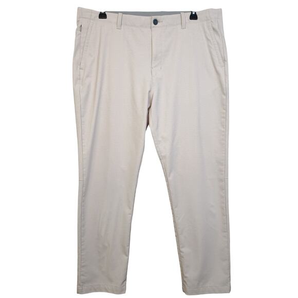 Tommy Bahama On Par Men’s Golf Pants 40 x 30 Heathered Beige Flat Front - Picture 1 of 12